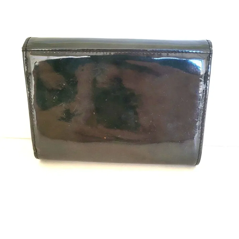 Pinky‎ & Dianne Glam Designer Medium Patent Leather Gray Marble Folding